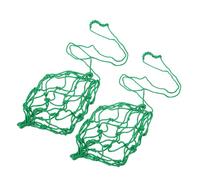 Gogogmee 2pcs Soccer Training Net Throw Back Trainer and Youth, Adjustable Waist Football Skills Equipment, Green Football Practice Aid for Solo Juggling and Kicking