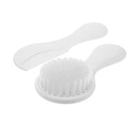 Gogogmee 2pcs Soft Bristle Brush and Comb Set for Newborns and Gentle Scalp Massager with Cradle Cap Removal Calming Head Massage Grooming Kit for Delicate Hair Care