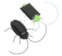 Gogogmee 2pcs Solar Powered Insect Educational Science Experiment for Boys Students Solar Energy Learning Bugs Simulation Garden Play Equipment