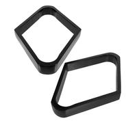 Gogogmee 2Pcs Solid Wood Pool Rack Rhombus Billiards Triangle Frame Ball Holder for Snooker and 9-Ball Tables, Wooden Billiard Ball Rack Accessories for Pool Table Use