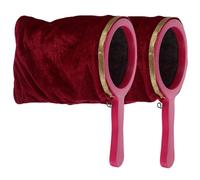 Gogogmee 2pcs Stage Trick Bag with Zipper and Twisting Handle Velvet Prop for Parties Festivals and Performances Creative Appearance and Disappearance Effect