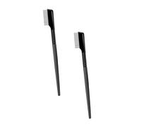 Gogogmee 2PCS Steel Needle Eyelash Comb Dense Teeth Eyebrow Separator with Non-skid Handle for Precise Lash and Brow Grooming Practical Beauty Tool for Natural Shape Enhancement
