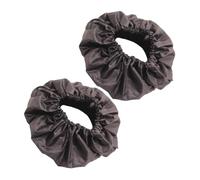 Gogogmee 2pcs Stroller Wheel Covers Black Oxford Cloth Wheel Protectors Portable and Stain-Resistant for Outdoor Travel and Home Use