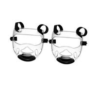 Gogogmee 2pcs Taekwondo Headgear with Removable Clear Face Guard Lightweight Martial Arts Sparring Face Cover for Karate Boxing Training Comfortable Breathable Sports Protection Gear
