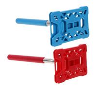 Gogogmee 2pcs Telescopic Parking Card Holder Extendable Contactless Card Reacher for Vehicle Toll Payments Community Gate Access Aid Red Blue