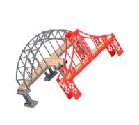 Gogogmee 2pcs Train Track Bridges Replacement Lightweight DIY Model Railroad Accessories for Boys Compact Playing Bridge for Scene Building and Imaginative Play