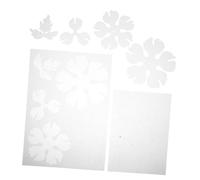 Gogogmee 2pcs Transparent Heat Shrink Film Sheets with Pre Cut Peony Flower Designs for DIY Hairpin Accessories and Floral Crafts Semi Transparent Shrinky Plastic for Creative Jewelry