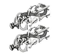Gogogmee 2PCS Viking Hair Clips Multi-functional Hair Accessories for Women and Girls Strong Hold Non-Slip Design for Everyday Use or Special Occasions