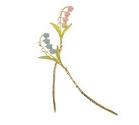 Gogogmee 2pcs Vintage Floral Hair Chopsticks for Women Retro Hair Styling Tool Strong Reliable Bun Sticks for Messy Buns Blue Pink Colors