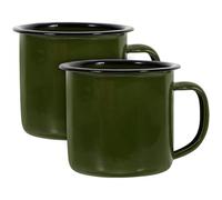 Gogogmee 2Pcs Vintage Shot Glass Coffee Camp Mugs Wine Glasses Enamel Mug Pottery Coffee Mug Party Supplies Mugs Household Milk Mug Wine Cup Home Accessory Iron Afternoon Tea 6cm Travel