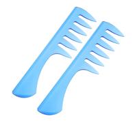 Gogogmee 2pcs Vintage Wide Tooth Detangler Combs for Men Plastic Styling Hair Tools for Thick Curly Hair Easy Detangling and Classic Hairdresser Use at Home and Salon