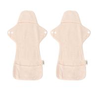 Gogogmee 2pcs Washable Cloth Sanitary Pads with Strong Absorbency Soft Breathable Organic Cotton Panty Liners for Women Menstrual and Puerperal Periods Reusable