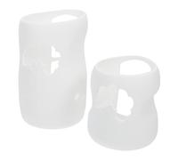 Gogogmee 2Pcs White Nursing Bottle Covers Bottle Sleeves Food-Grade Protective Anti-Drop Sleeves for Reusable Washable Accessories