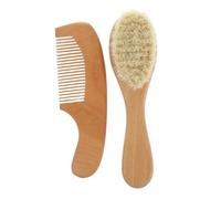 Gogogmee 2pcs Wooden Hair Comb Brush Boy Girl Comb for Curly Hair Brush Safe for Bath Shower
