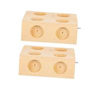 Gogogmee 2pcs Wooden Inclined Plates for School Experiments Friction Trolley Slopes for Dynamic Static Force Analysis Safe Mechanics Tools