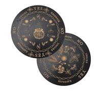 Gogogmee 2pcs Wooden Pendulum Board for Divination Decorative Tarot Prop Crafted From Quality Wood Unique Carved Design for Home Decor and Meditation Practices