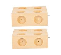 Gogogmee 2pcs Wooden Slope Plates Physics Experiment Tool for Students Dynamic Static Friction Forces Study Trolley Mechanics Accessory