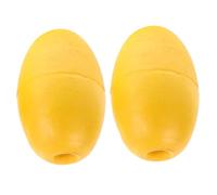 Gogogmee 2pcs Yellow Kayak Floats Oval Water Buoy for Fishing Tow Rope Anchor Drift Stopper Compatible with Yacht Canoe Boat Accessories
