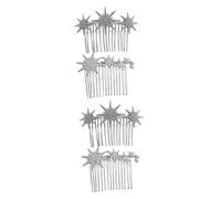 Gogogmee 2sets Bridal Wedding Hair Piece Women Rhinestone Hair Combs Clip Girls Headpiece 2pcs*2