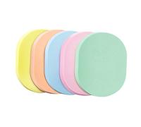 Gogogmee 2sets Face Puff Skincare Sponge Natural Cotton Cleaning Sponge for Gentle Makeup Removal 5pcs*2 Random Color