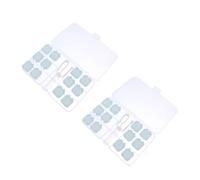 Gogogmee 2sets Portable Case Holder Flipping Cover Material Safe Storage for Lens Access Double for Identification
