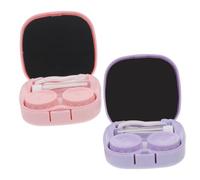 Gogogmee 2sets Portable Colored Cases -Shaped Box for Storage for Travel and Daily Use