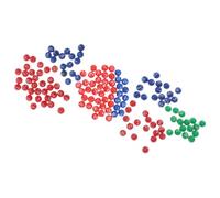 Gogogmee 3 Packs Plastic Game Balls for Raffle Party Props Sphere Activity Balls with Rounded Surface for Bingo Games and Family Fun