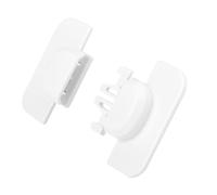 Gogogmee 3 Pcs Safety Locks White Self-Adhesive Cabinet Locks for Proofing Cupboards Refrigerator Easy Install Removable Residue- Finger Trap Prevention for Home Furniture