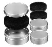 Gogogmee 3 Set Quick Color Changing Makeup Brush Sponges Cleaner with Replacement Sponges for Efficient Cosmetic Residue Removal and Drying Reusable Dual-sided Design for Home and Salon Use