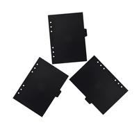Gogogmee 3 Sets Black PP Binder Dividers Refillable Notebook Inserts Planner Replacement Pages for Indexing and Organizing Notepad Page Dividers