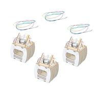 Gogogmee 3 Sets DIY Wooden Sightseeing Cable Car Model for Educational Science Project Puzzle to Develop Motor Skills Creativity Hand-eye Coordination Family Stem Activity Without Batteries