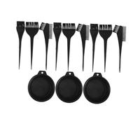 Gogogmee 3 Sets Hair Dyeing Tool Set Folding Bowl Hair Dye Brush for Home Salon Use Includes Mixing Bowl