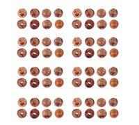 Gogogmee 300pcs Large Hole Printed Barrel Wood Spacer Beads for Macrame Jewelry DIY Craft Natural Wooden Loose Beads with Artistic Patterns for Bracelets Necklaces and Hair Accessories