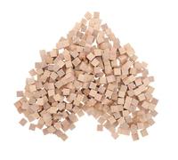 Gogogmee 300pcs Natural Wood Cubes Unfinished Square Blocks for Building Blocks Crafting Educational for Fine Motor Skills Development and DIY Projects
