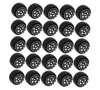 Gogogmee 30pcs DIY Racing Car Wheels for Smooth Polished Small Wheels for Crafting Science Projects Rc Car Accessories Enhance Creativity and Motor Skills