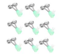 Gogogmee 30Pcs Fishing Bite Alarm Bells with Twin Bells Sensitive Indicators for Night Fishing Innovative Spiral Design for Immediate Alerts for Casting Sea Fishing