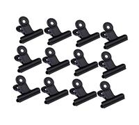Gogogmee 30pcs Metal Note Clips Fixing Clips for Office Home Restaurant Black Strong Springs for Solid Holding Power for Organizing Papers Photos Tags More