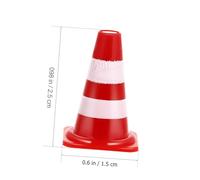 Gogogmee 30Pcs Mini Traffic Cone for Bright Plastic Roadblocks and Signs Educational School Teaching Aids Lightweight Safety Awareness for Parent Interaction and Traffic Rule Learning