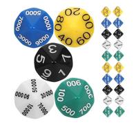 Gogogmee 30pcs Multi Sided Place Value Dice Plastic Game Props for Board Games Party Supplies Smooth Surface for Enhanced Randomness and Entertainment