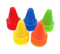 Gogogmee 30pcs Roller Skating Agility Training Cones Sports Marker Cups for Soccer Football Drills Obstacle Course with Anti-tip Stable Design in Bright Colors for Practice