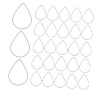 Gogogmee 30pcs Water Drop Shape Copper Charms Teardrop Linking Rings for Jewelry Making DIY Crafts Necklace Bracelet Keychain Accessories