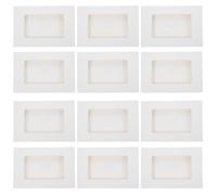 Gogogmee 30pcs White Full Face Cardboard Window Frames with Hollow Envelope, Paper Photo Gallery Frames for DIY Crafts and Greeting Card Display in Office and Home Use