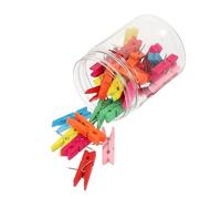Gogogmee 30pcs Wooden Thumbtacks Multipurpose Pushpin Clips for Cork Boards Photo Hanging Clamps Home Office School Use