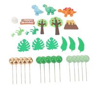Gogogmee 33pcs Forest Animal Cake Decorations with Dessert Picks for Birthday Parties Versatile Jungle Animal Cupcake Toppers Easy to Use Cake Ornaments and Themed Events