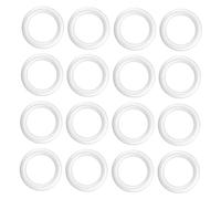 Gogogmee 36pcs White Round Foam Wreath Circles for Crafts Lightweight DIY Projects Indoor Outdoor Holiday Decorations
