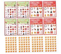 Gogogmee 37Pcs Bingo Game Cards Paper with Patterns for Party Fun and Intellectual Development Safe and Bingo Cards for Adults