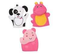 Gogogmee 3Pcs Bath Mitts Cartoon Sponge Gloves Soft Exfoliating Shower Scrubbers for Skin Care Gentle Cleaning and Massage gift for for for for for for