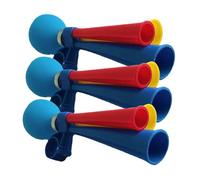 Gogogmee 3Pcs Bike Horn Set for Bicycles Portable Air Horns Retro Bugle Design for Adults and Teenagers Convenient Cycling Accessory for Mountain and Road Bikes Random Color Random Color