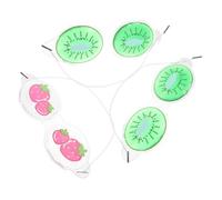 Gogogmee 3pcs Boy Girl Cooling Eye Masks Reusable Gel Eye Patches for Allergy Relief Cute Cucumber Fruit Design for Travel and Sleep Lightweight and Breathable