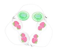 Gogogmee 3pcs Cooling Eye Masks for Kids Reusable Pvc Gel Masks with Cute Decorative Design, Lightweight Eye Protection for Use Where You Are Troubled by Light Style